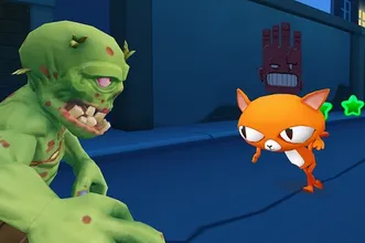 image bg Angry Cat Run Zombies Alley