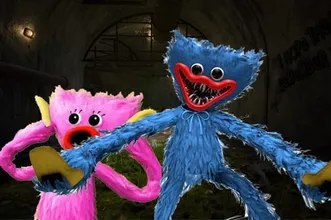 image bg Huggy Wuggy Sewer Escape